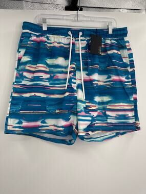 NWT CSG Swimming trunks rn 69778 blue & pink size XL